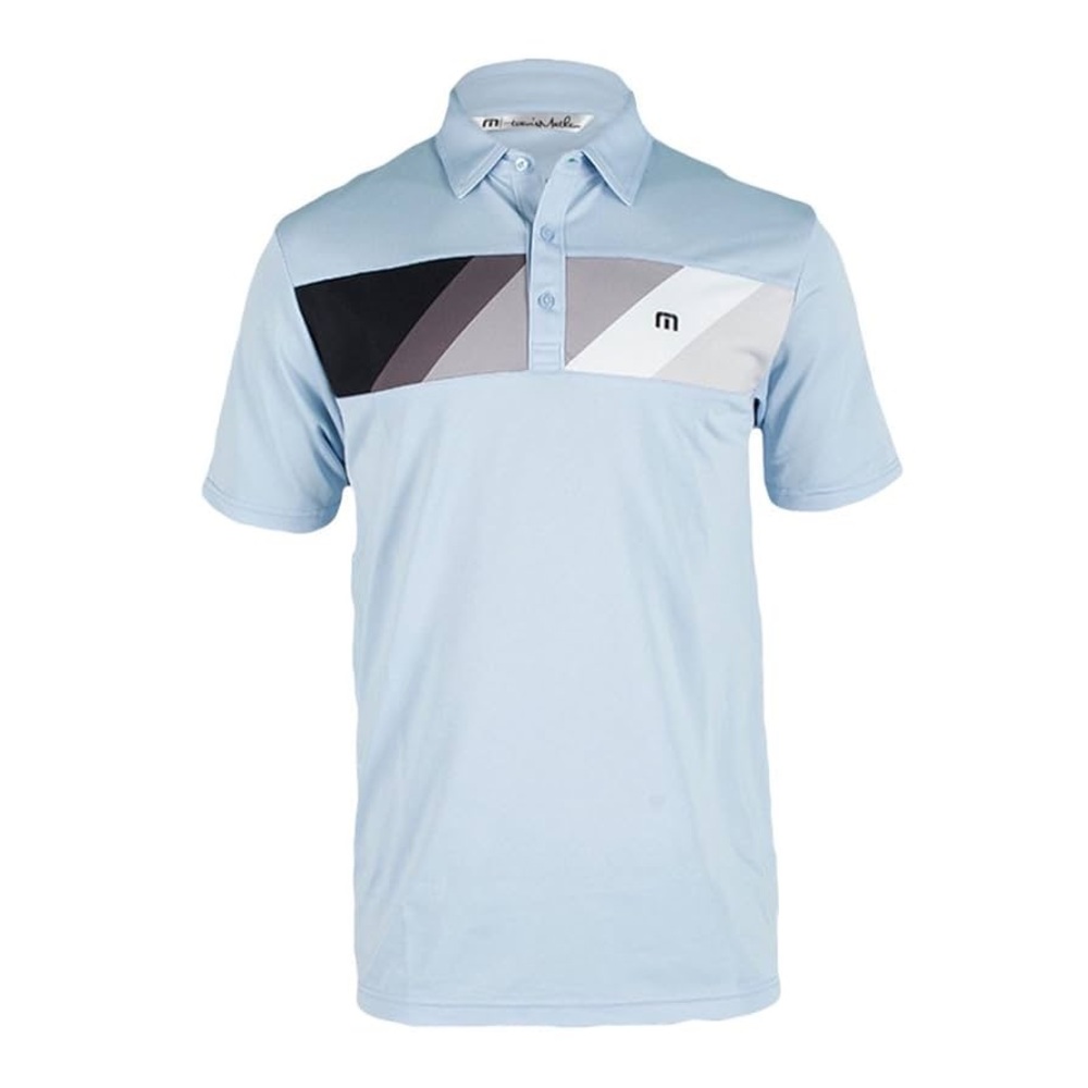 Travis Mathew Men's Golf Polo Shirt in Cashmere Blue, Sz M Excellent Condition